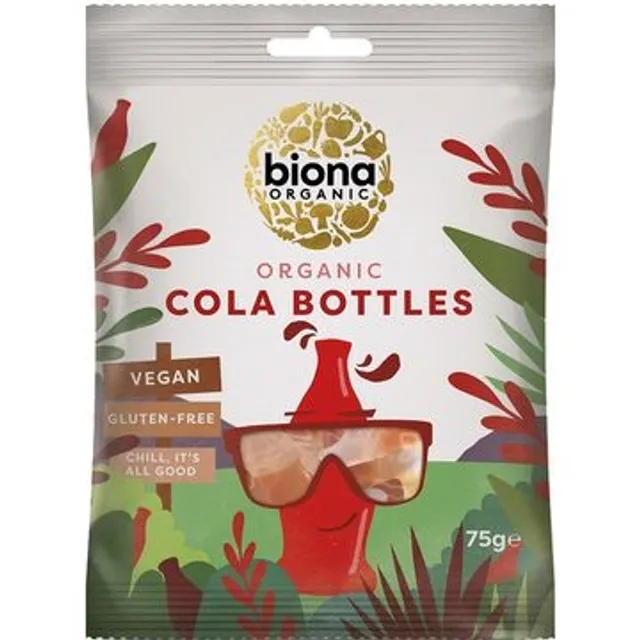 Guminukai cola buteliukai MOGLI BI BIO, 75 g