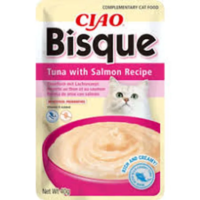 Sriuba katėms su tunu CIAO Bisque, 40g