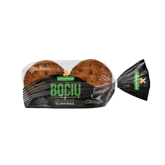 Duonelės su raugu ir kmynais, 300 g