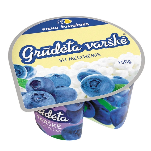 Cottage cheese with blueberries, 7% fat, 150 g