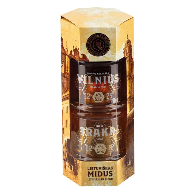 Gėrimų rinkinys LIETUVIŠKAS MIDUS, 2x200 ml