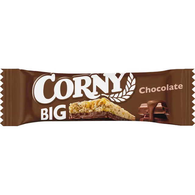 Злаковый батончик с кусочками молочного шоколада CORNY BIG, 50 г