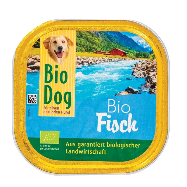 Pâté for dogs with fish BIO DOG, 300 g
