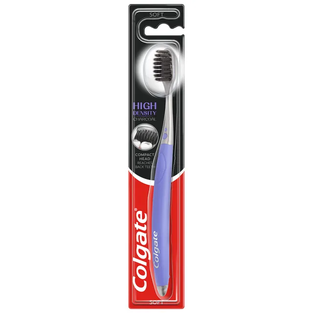 Colgate dantų šepetėlis HIGH DENSITY CHARCOAL SOFT