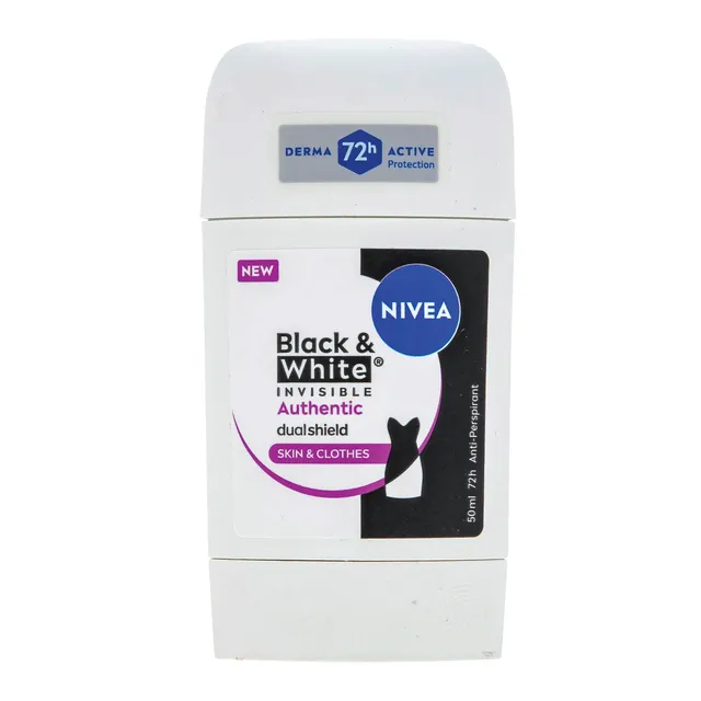 Стик-антиперспирант для женщин NIVEA BLACK & WHITE AITHENTIC, 50 мл