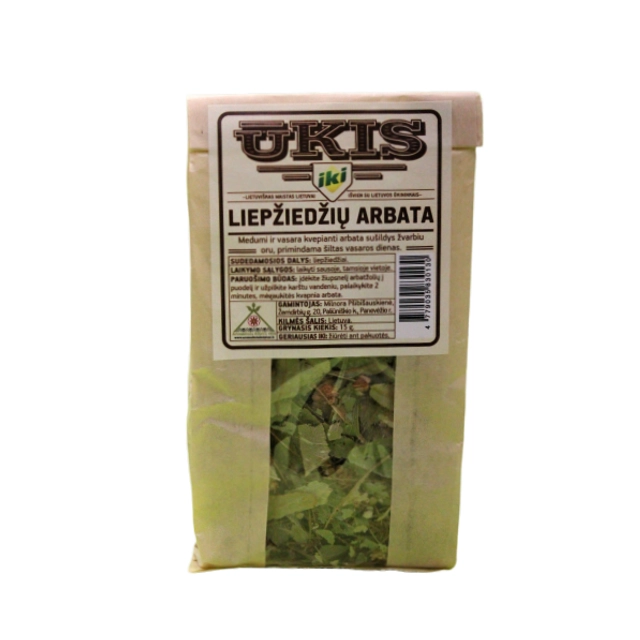 Liepžiedžių arbata IKI ŪKIS, 15 g