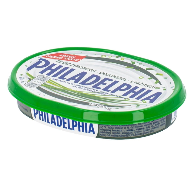 Намазываемый сыр с чесноком PHILADELPHIA, 125 г