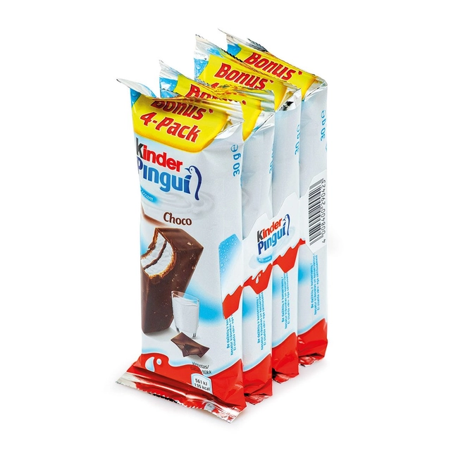 Šokoladinių batonėlių rinkinys KINDER PINGUI, 4x30 g
