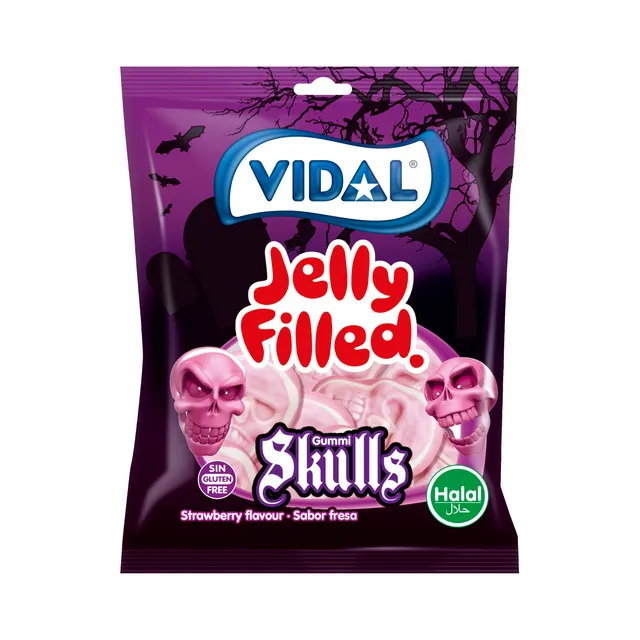 Жевательные конфеты VIDAL ЖЕЛЕЙНЫЕ НАЧИНЕННЫЕ ЧЕРЕПАШКИ, 90 г