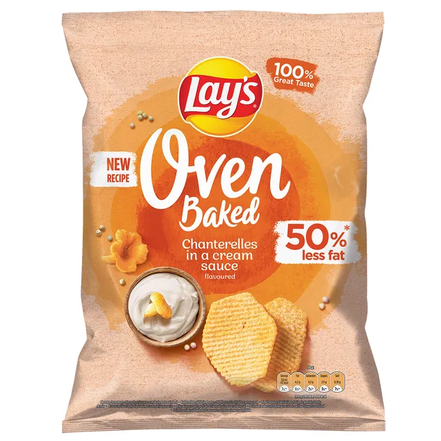 Voveraičių padažo skonio kepti bulvių traškučiai LAY'S OVEN BAKED, 180 g