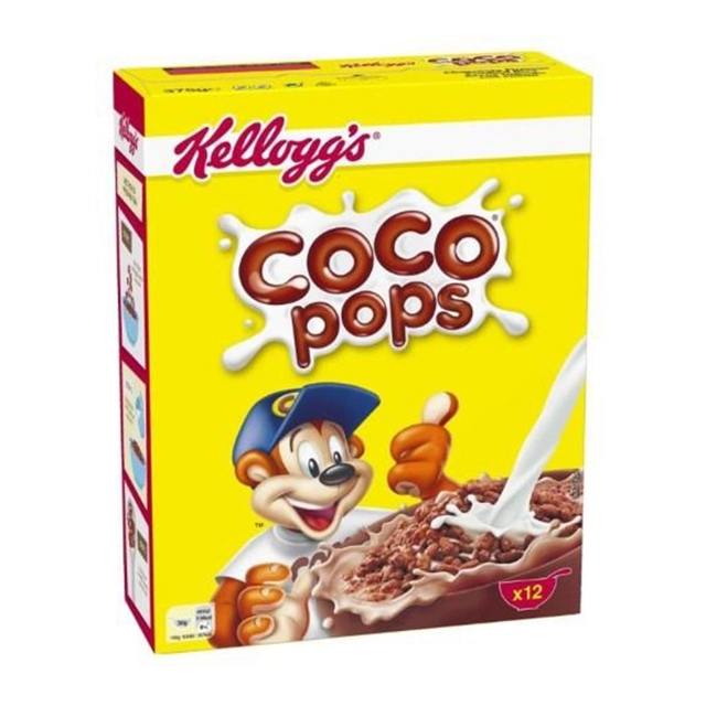 Traškūs spraginti ryžiai su šokoladu KELLOGG'S COCO POPS, 375 g
