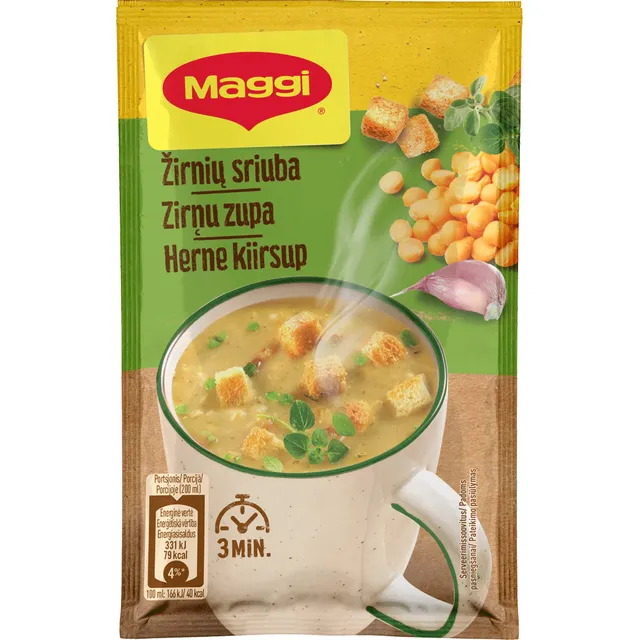 Растворимый домашний гороховый суп с гренками MAGGI, 21 г