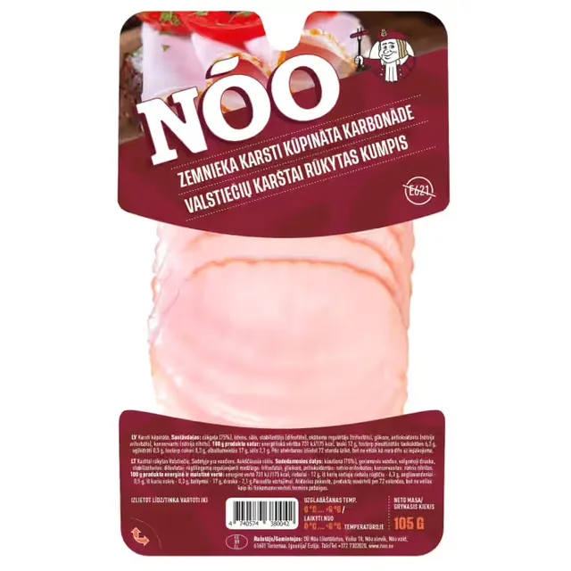 Rūkytas kumpis VALSTIEČIŲ, a. r., 105 g