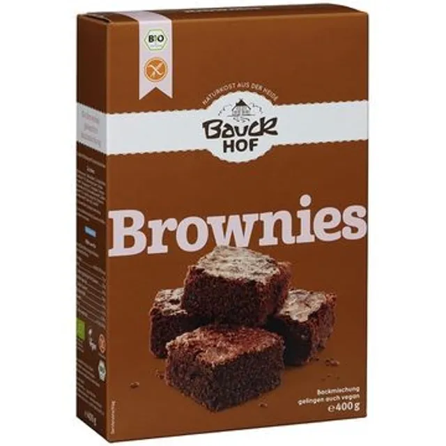 Ekologiškas ruošinys brownies pyragui su šokolado gabalėliais BAUCK HOF, 400 g