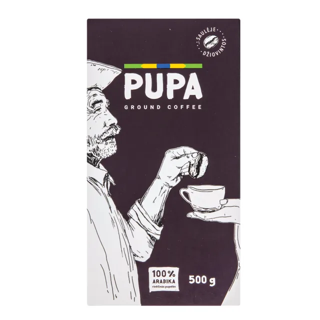 Ground coffee 100% arabica PUPA, 500 g