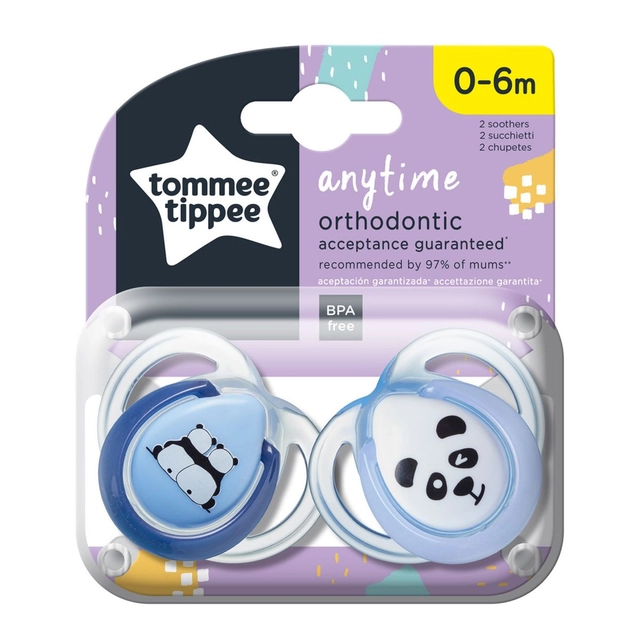 Silikoniniai čiulptukai TOMMEE TIPPEE 0-6 mėn., 2 vnt.