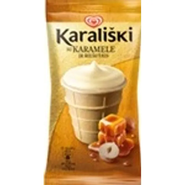 Grietininiai ledai KARALIŠKI karameliniai 120 ml