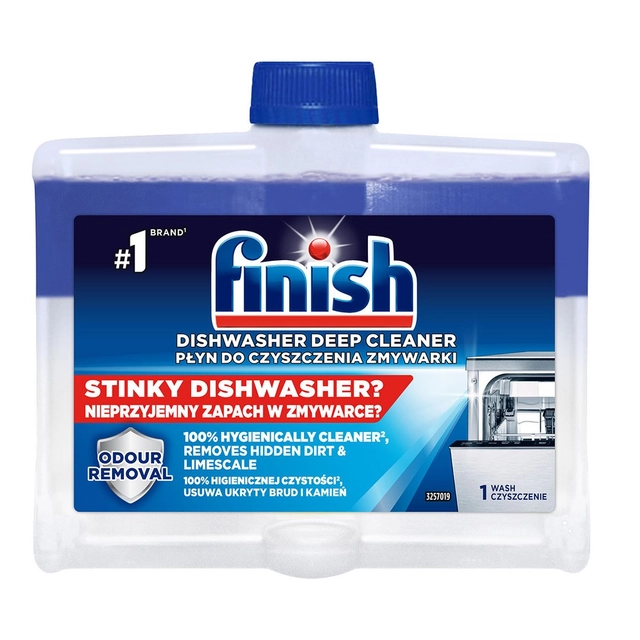 Indaplovių nuosėdų valiklis FINISH HYGIENE, 250 ml