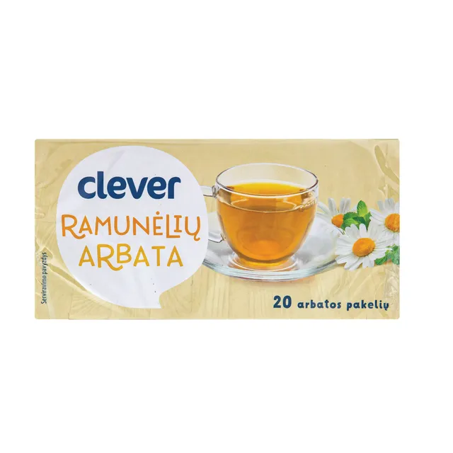 Ramunėlių arbata CLEVER, 20 x 1,5 g