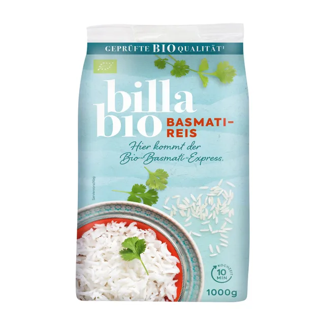 Basmati ryžiai ekologiški BILLA BIO, 1 kg