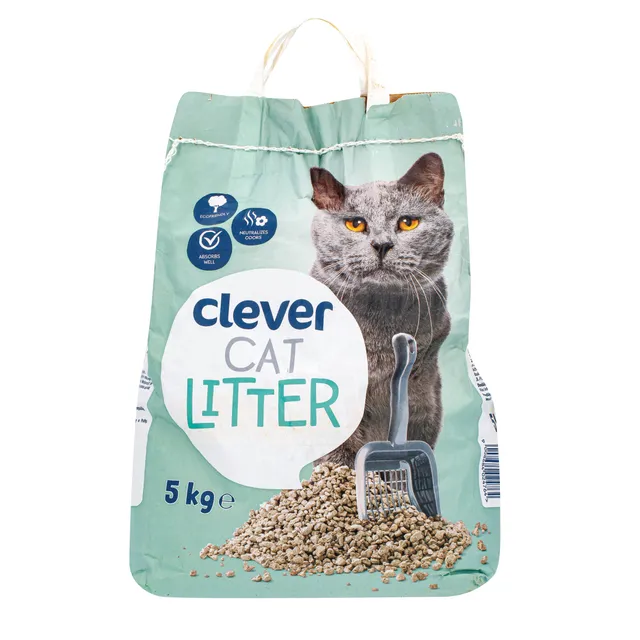 Kačių kraikas CLEVER, 5 kg