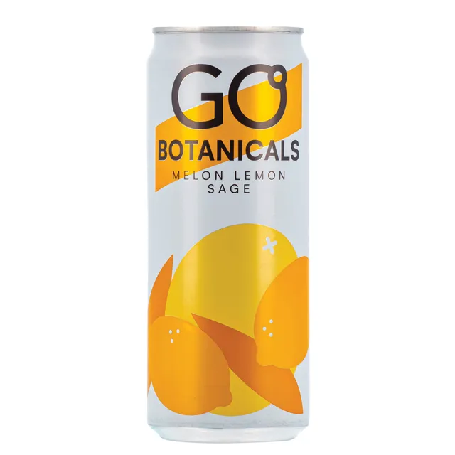 Газированный напиток со вкусом дыни, лимона и шалфея GO BOTANICALS, 330 мл
