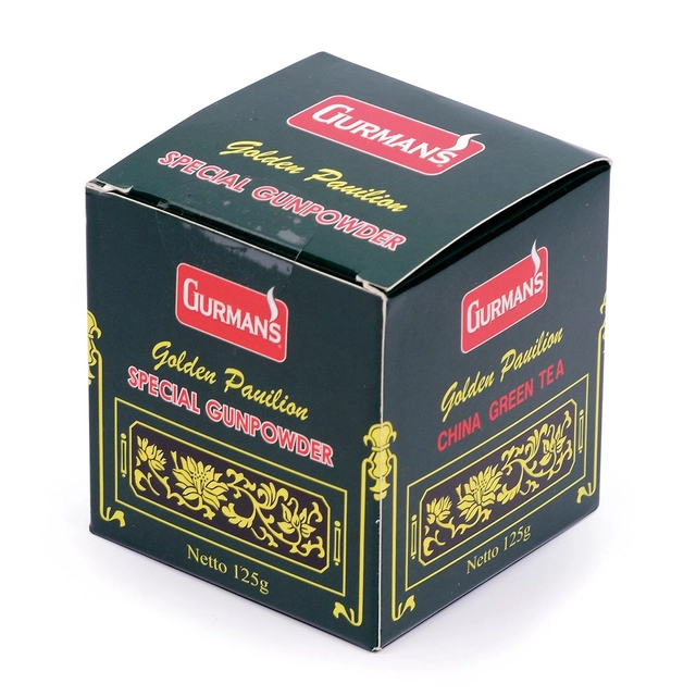 Biri kiniška žalioji arbata GURMAN'S SPECIAL GUNPOWDER, 125 g
