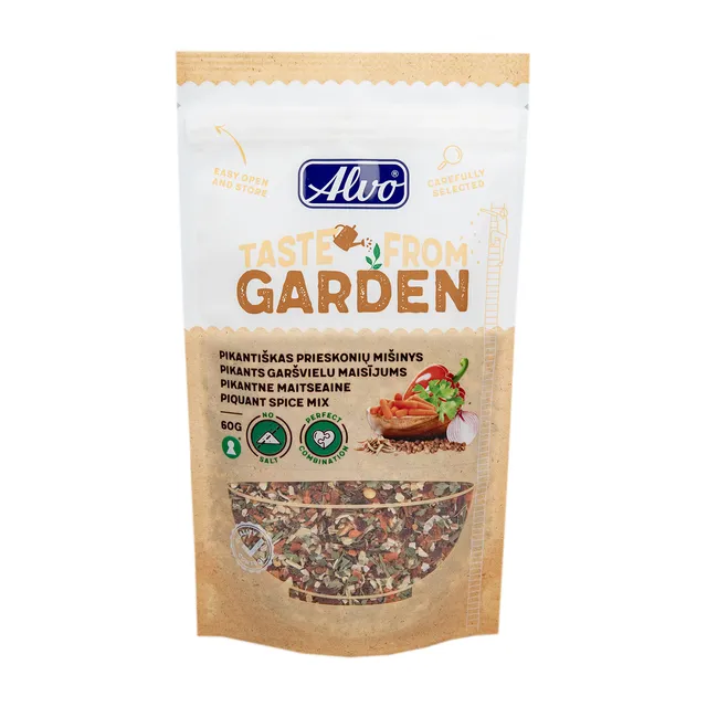 Pikantiškų prieskonių mišinys ALVO TASTE FROM GARDEN, 60 g