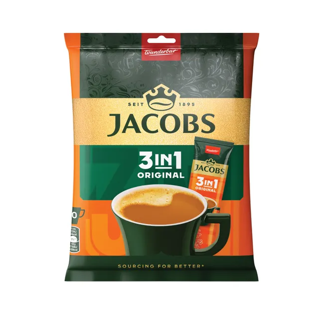 Instant coffee drink JACOBS 3IN1 ORIGINAL, 126 g