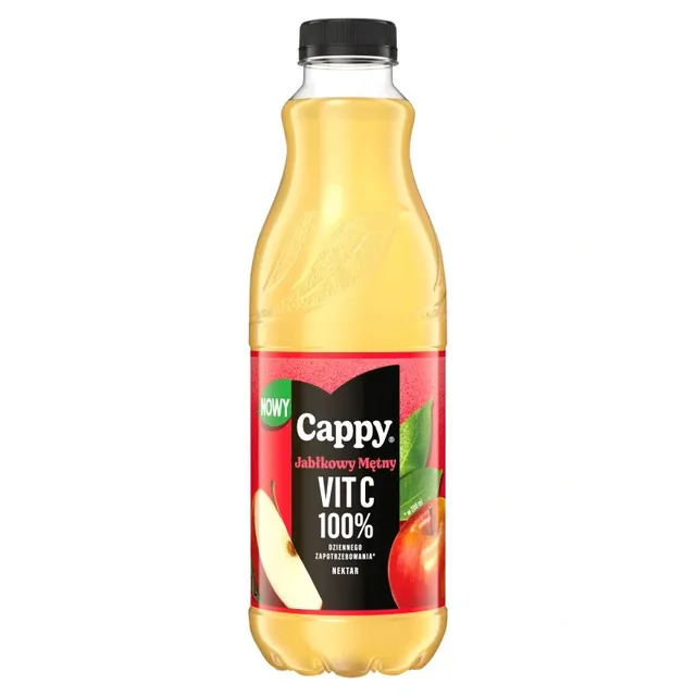 Obuolių nektaras, CAPPY VIT C 100%, 1 l