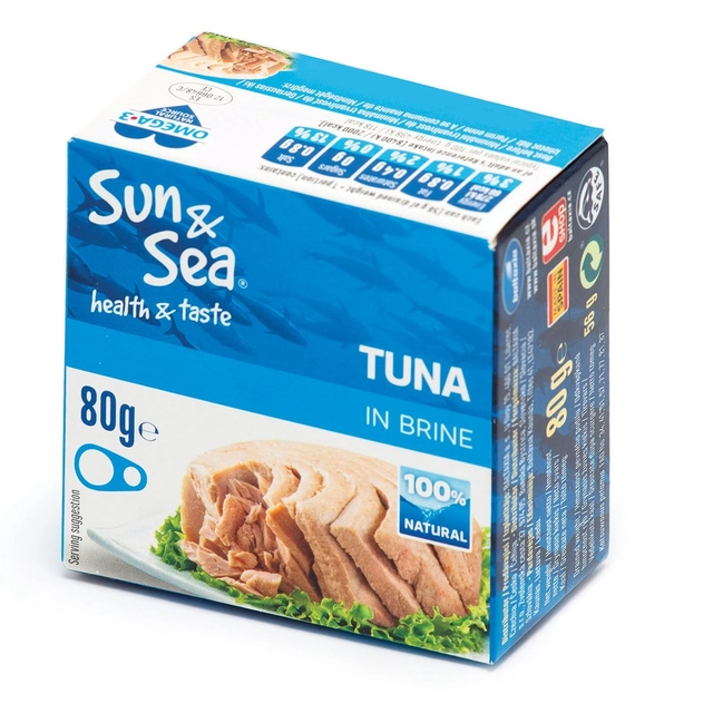 Tuno gabaliukai savo sultyse SUN&SEA, 80 g