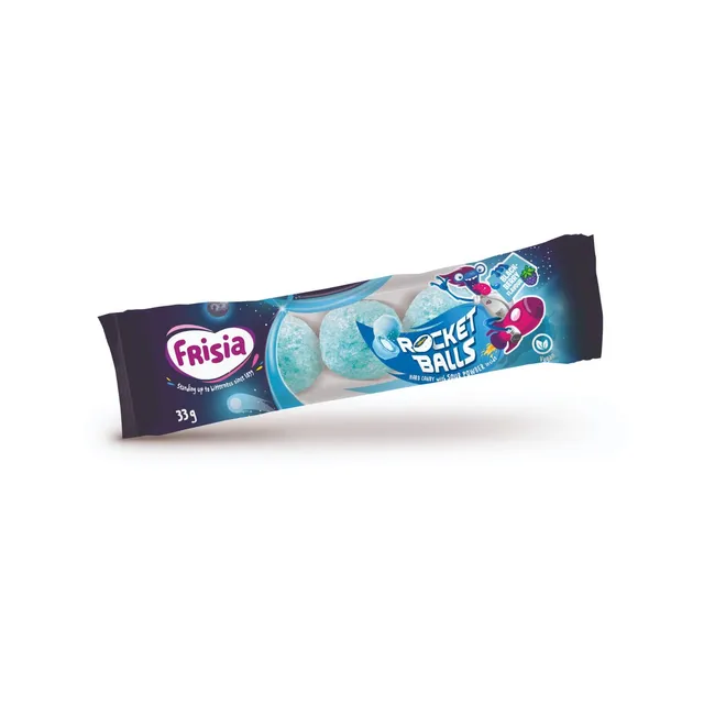 Конфеты ROCKET BALLS BLACKBERRY, 33 г