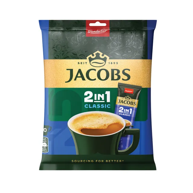 Instant coffee drink JACOBS 2IN1, 140 g