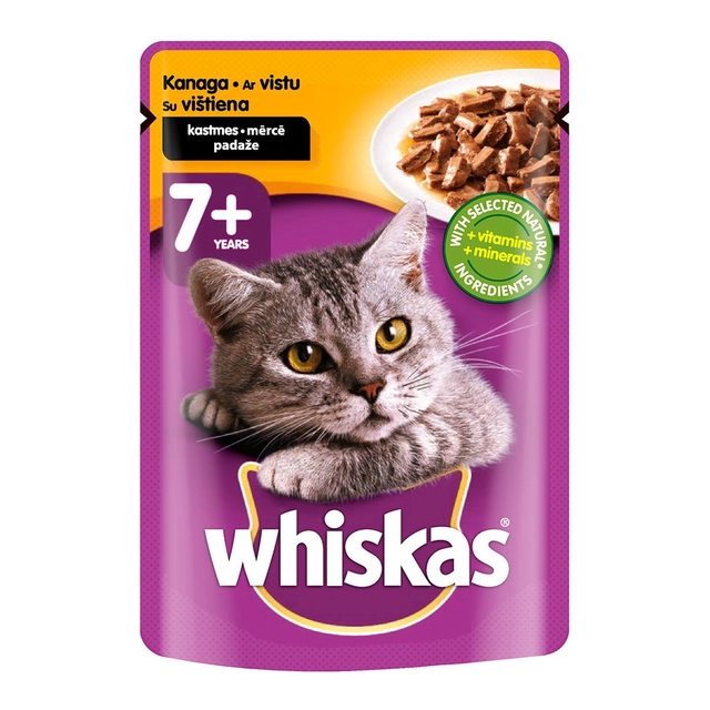 Консервированный корм для кошек с птицей WHISKAS, 100 г