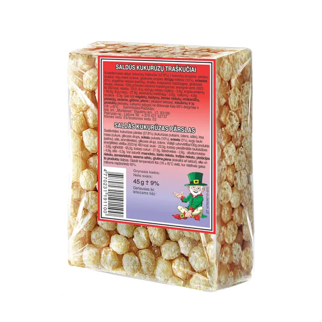 Sweet corn chips MORKŪNAS, 45 g