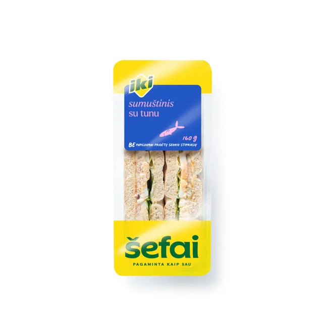 Triangle sandwich with tuna POLAR IKI ŠEFAI, 160 g