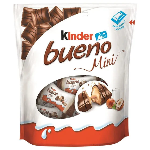 Mini vafliniai batonėliai KINDER BUENO, 108 g
