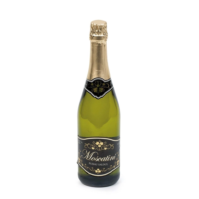 Putojantis, gazuotas fermentuotas gėrimas MOSCATINI (7%), 750 ml