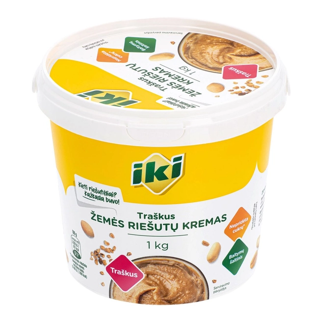 Traškus žemės riešutų kremas BILLA, 1 kg