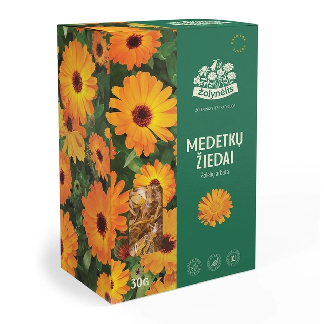 Žolelių arbata ŽOLYNĖLIS MEDETKŲ ŽIEDAI, 30 g
