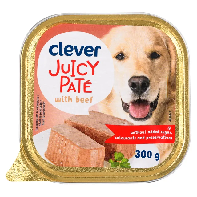 Сочный паштет с говядиной CLEVER, 300 г