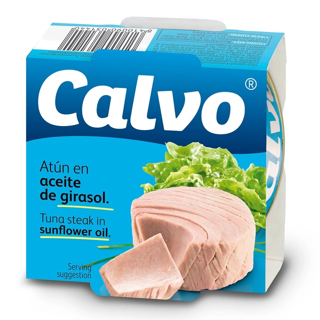 Tunas augaliniame aliejuje CALVO, 160 g