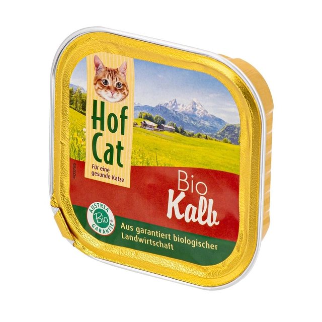 Pâté for cats with veal HOF CAT BIO, 100 g Kalb