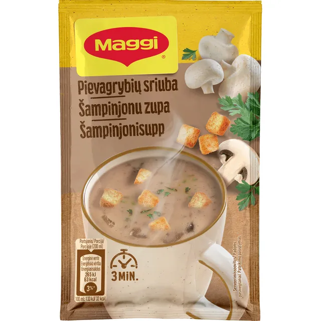 Растворимый грибной суп с гренками MAGGI 5 MINUTES, 14 г