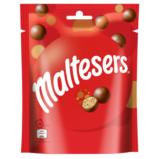 Šokoladiniai kamuoliukai su traškučiais MALTESERS, 135 g