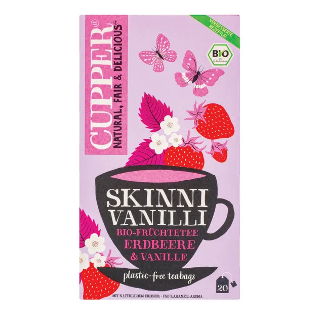 Органический чай с клубникой и ванилью CUPPER, 20 шт.