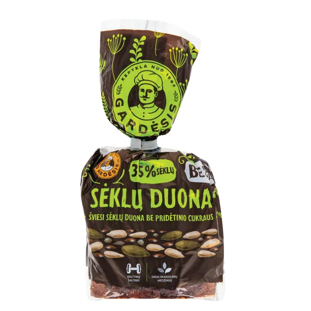 Šviesi duona be pridėtinio cukraus SĖKLŲ, 350g