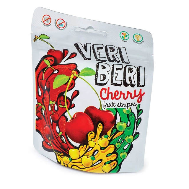 Vyšninės vaisių juostelės VERI BERI, 50 g