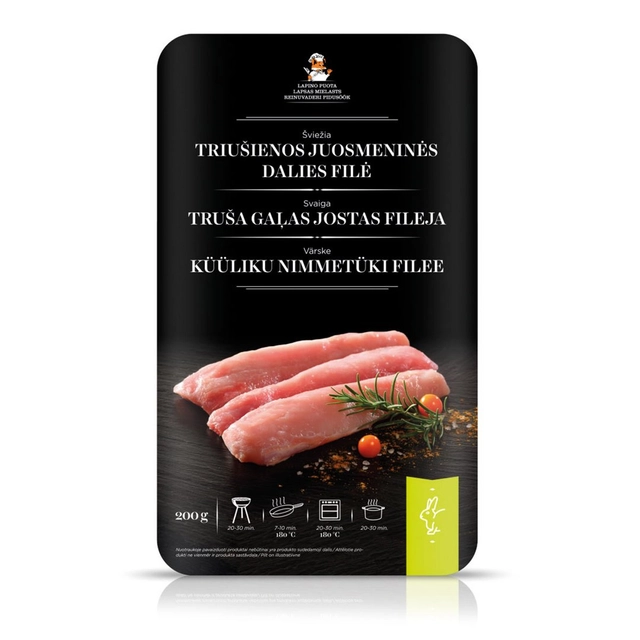 Šviežios triušienos juosmeninės dalies filė 200 g