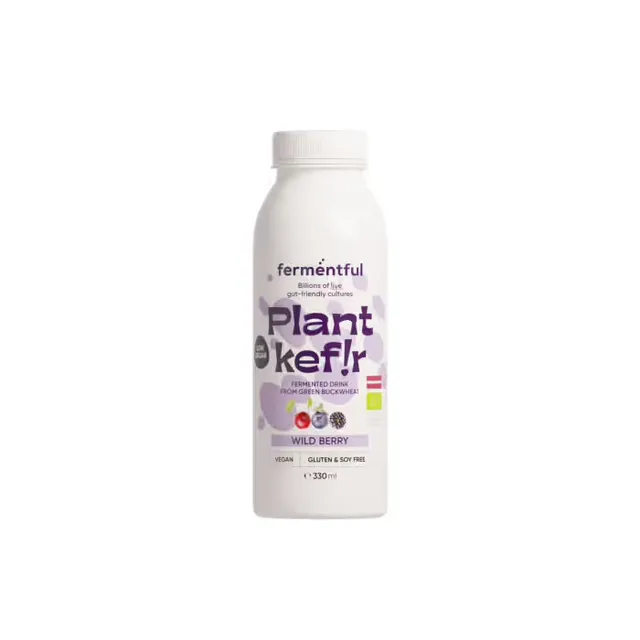 Organic fermented buckwheat drink FERMENTFUL, forest berries, 330ml